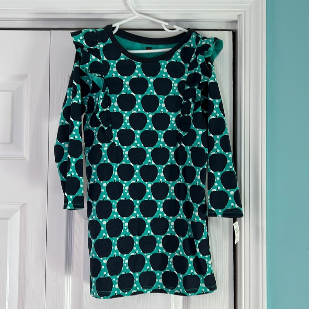 Tea collection dress with ruffle detail